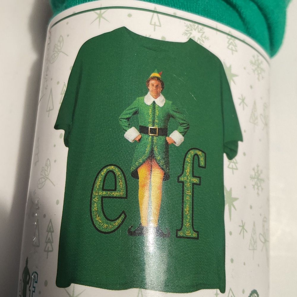 Elf Buddy Green One Size Fits Most Christmas T Shirt Funny - Picture 2 of 3